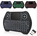 MT10 Keyboard Air Mouse Lithium battery Handheld 3 colors Backlit 2.4G Wireless Touchpad For Media player Android TV BOX Accessories