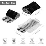 Roll Jewelery Bag, Made Of Flannel, Ring, For Jewelry Storage When Traveling - Black, Gray, Small