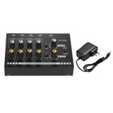 Mix800 Sound Mixer Ultra-Compact 8 Channel Karaoke System Digital Audio Mixer Mono Stereo Audio Sound Line Mixer 1/4" Trs