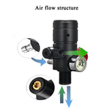 Scuba Diving Oxygen Tank 1L Cyder Underwater Breather for with Breathing Vae D Set