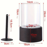 1pc Outdoor Tabletop Heater, Tabletop Portable Ethanol Fireplace Desktop Alcohol Fire Pit Smokeless Bio Household Mini Fire Bowl Thanksgiving Halloween Christmas Gift Winter Accessories Home Decor