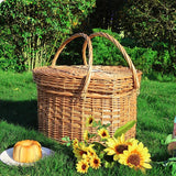 Heart Shape Picnic Lid Desktop Organizer - Sturdy Storage Basket with Handles for Outdoor Barbecue, BBQ, Camping, Candy
