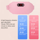 Women Menstrual Fast Heating Hot Compress 6 Gear Vibration Electric Heated Waist Massage Belt