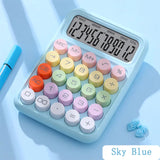 Calculator, nical keyboard, desktop computer office, creative student science, color calculator, learning office consumable