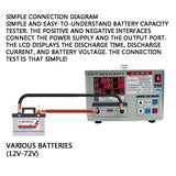 QTBC391 Iron Lithium/ternary Manganate Polymer Lead Acid Lithium Detection 12V72V Battery Capacity Tester