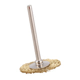 10 x Brass Wire Round Brushes Disc Pot Brush for Dremel 25MM
