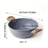 1pc, Stew Pot, Household Double-eared Stew Pot, Electromagnetic Stove, Cooking Pot, Food Supplement Pot, Gift, Non-stick Pot