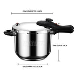 316 Stainless Steel Pressure Cooker - Suitable for Gas and Induction Cookers, Fast and Safe Cooking