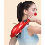 220V Dolphins massager sticks electric hammer hit back shoulder waist systemic multi-functional handheld vibration meter