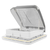 Roof Window 12V LED Light Wide Applications Sturdy Hatch Roof Top Vent with Pleated Blind for Yacht
