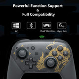 Wireless Bluetooth Controller For Nintendo Switch Pro Gamepad Joystick For Switch Game Console 6-Axis Durable With NFC(B)