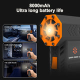 130000RPM Air Power Display Handheld Mini Dust Cleaner Wireless Electric Blower Portable Powerful Turbo Jet Fan