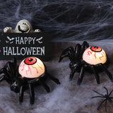 12PCS Halloween Scary Light-up Spiders Decorations Personalized Led Eyeball Light Battery Powered Indoor Outdoor Decoration