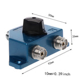 CA-201 Switcher UHF Manual Aerial Female Connector Adapter Converter CB Radio Antenna Coax Switch Y98A
