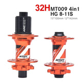 Mtb Arc Bicycle 32 Holes Cassette Bike Cubes Rear Hub 135x10 for Bmx Cube HG MS XD Freehub 1112 Speed