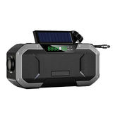 Hand Crank Radio Multifunctional Flashlight IPX5 Waterproof Bluetooth-compatible Household Phone Charger Orange