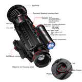 TGS30 Hunting Thermal Vision Sight Riflescope IR Tactical BDC Reticle 6 Color Palette Hotspot Tracking Thermal Imager Monoculars