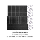 DSPIAE Reciprocating Polishing Pen with Flat Head/Curved Sanding Paper Head - For Military Model Craft Tools and Hobby.