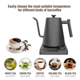 1200W Gooseneck with Temperature Control Electric for and Tea Kettle Coffee Pot 110v/220v