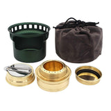 Furnace Windproof Alcohol Stoves Outdoor Cooking Stoves,Dark Green
