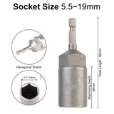 16PCS/Set Car Removal Wrench Bar Universal Electric Drill Socket Head Repair Garage Tools Portable Auto Accessories