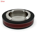 150x120x40MM Oval Ashtray Leather Metal Ashtray Creative Ashtray Cigar Ashtray
