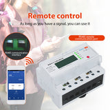 Advanced Smart WIFI Electric Meter - Multifunctional 3-Phase Rail Type for Home with Remote Prepaid Feature