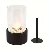 1pc Outdoor Tabletop Heater, Tabletop Portable Ethanol Fireplace Desktop Alcohol Fire Pit Smokeless Bio Household Mini Fire Bowl Thanksgiving Halloween Christmas Gift Winter Accessories Home Decor
