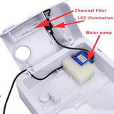 3PCS/4PCS Charcoal and Sponge Filter set for Fountain Dogs Cats Water Dispenser Pet Accessories