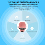 Kids Microphone With Speaker Portable Handheld Karaoke Player For Home Party KTV Music Mic Show