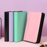 Note Book Zipper Diary Faux Leather Cover Storage Bag Design Modern Daily Use 2022 Recording A6 Notebook