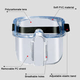 Multipurpose Ergonomic Transparent Protected Shield for Work Polish Welding Dust Oil Splash Resistant Full Face Mask