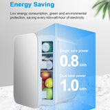 12V/220V Mini Fridge - Refrigerator Beauty Cooler and Warmer. Refrigerators with Constant Temperature for Skincare Preservation. For HOME and CAR