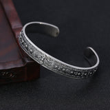 Sterling Silver Creative Classic Six-character Mantra Bracelet