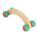 Wooden Roller Muscle Trigger Point Cellulite Fat Removal Scraping Reflexology Abdomen Full Body Stress Relief Massager