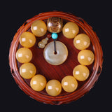 Golden yak horn bracelet