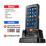 Handheld PDA 1D 2D Honeywell Barcode Scanner QR Code Reader Data Collector Terminal for Inventory Warehouse 4G GPS Android 8.1