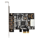PCI Express 3 Port Firewire 1394B & 1394A PCIe 1.1 x1 Card TI XIO2213B Chipset