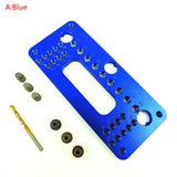 Woodworking Punch Locator Wardrobe Door Cabinet Positioner Drill Locator Handle Hole Drilling Jig Woodworking Drill Guide Tool