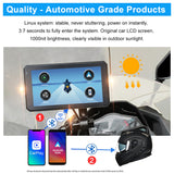 Motorcycle Navigator Gps 5.98 Inch 1000nit Screen Ipx7 Waterproof Support Wireless Carplay Android Auto with Anti-Theft Bracket
