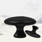 2 pcs Black Bianstone Mushroom Massager Beauty Head Facial Scraping Massage Acupuncture Energy Stone