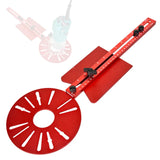Versatile Edges Trimmer Bracket Circular Fluting Tool Stand Aluminum Alloy Router Bit Rack with Adjustable Radius Multi-Model