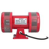 Motor Alarm Dual Way 135dB High Decibel Electric Air Raid Siren Screw Mounting AC 220V MS590