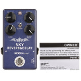 Moskyaudio Guitar Effect Pedal 3 In 1 Digital Delay Delay-Verb Reverb Guitar Effect Pedal True Bypass Guitar Accessories
