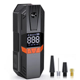 150PSI Iator Mini Electric Tire with LED Light Cordless Air Compressor Quick Iation Pump for Motorcycle Ball Car
