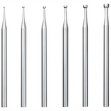 6 Pcs Round Cup Burr - 3/32Inch Shank Jewelry Making Burs Wire Rounder Bits
