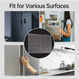 Clear Acrylic Magnetic Dry Erase with Monthly & Weekly 16'' x 12'' Writing Board Fridge Reusable Planner