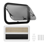 RV Window L700 H400mm with Screen Sunshade Double Layer Anti UV Push Out Window for Motorhomes Campers Acrylic Glass