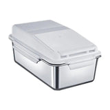 Pet Food Container - Household Stainless Steel Airtight Bucket for Rice, Grain & Cereal