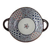 Double-Eared Soup Bowl, Ceramic Household Irregular Shaped Bowl, A
